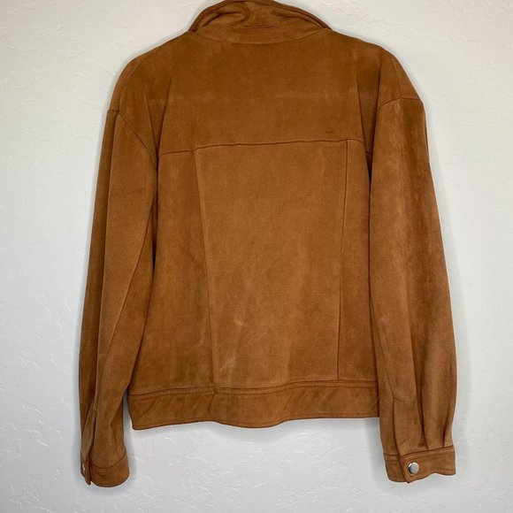 Harper & Me Brown Faux Suede Jacket - Picture 8 of 9